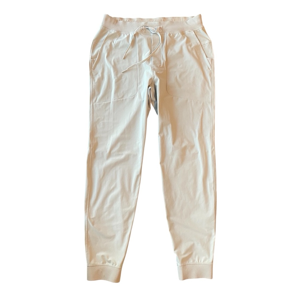 Lululemon Mens Large ABC Joggers Khaki Tan Pants Warpstreme Workout Gym Stretch - Picture 3 of 11